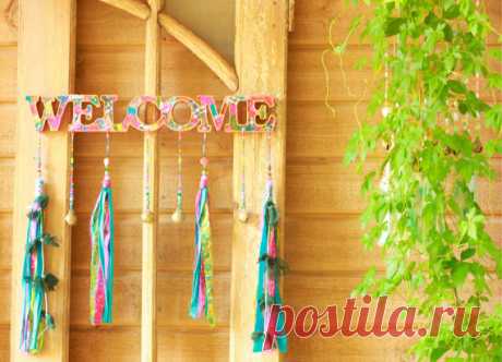 Outdoor welcome sign-front door decor-front door от RonitPeterArt