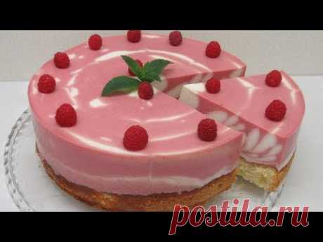 СЪЕДАЕТСЯ ПОДЧИСТУЮ!!! "Малиновая ЗЕБРА" - Творожный ТОРТ с Малиной