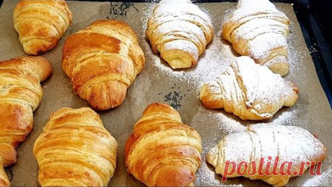 КРУАССАНЫ КАК ПУХ ВОЗДУШНО+СЛОИСТАЯ