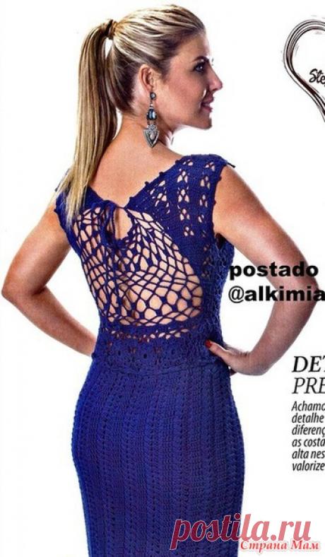 Вечернее платье в пол. - Все в ажуре... (вязание крючком) - Страна Мам