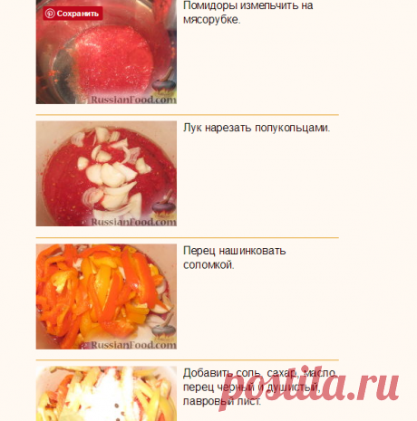 Рецепт: Лечо на зиму на RussianFood.com