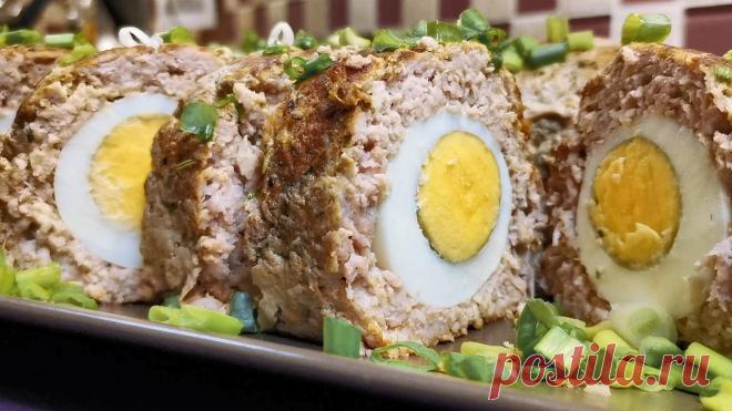 Мясной рулет с яичной начинкой: способ приготовления в пекарской бумаге на сухой сковороде | Рекомендательная система Пульс Mail.ru