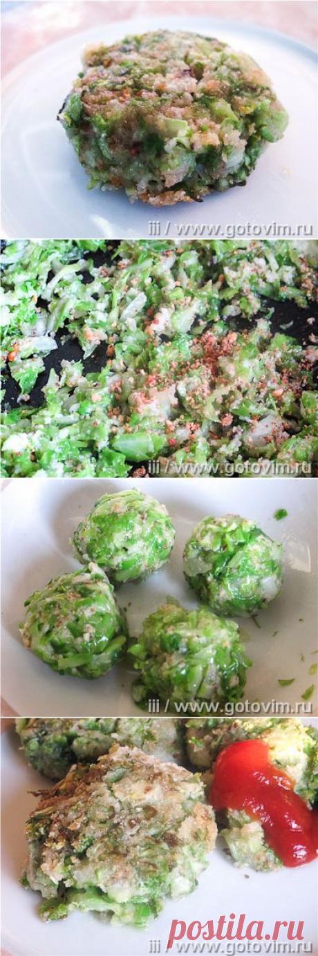 Битки из молодой капусты с грецкими орехами. Фото-рецепт / Готовим.РУ