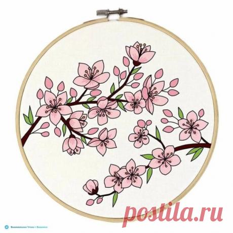 🦋🌶 Эскизы для вышивки: яблоневый цвет