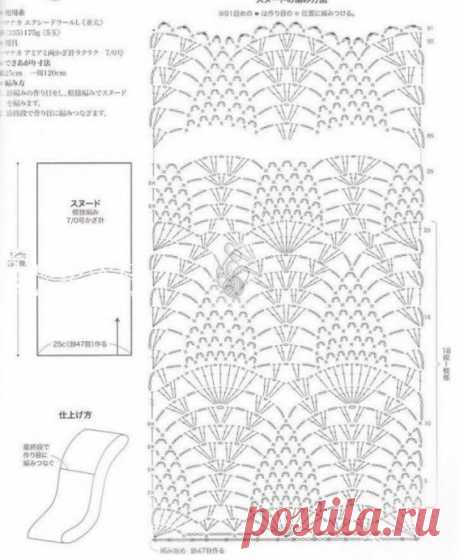 Снуд с ананасами