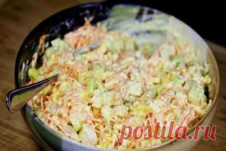 Новый вариант праздничного салатика с корейской морковкой и курицей. Прекрасное сочетание! Ингредиенты: ● 450 гр. куриное филе ● 450 гр. морковь по-корейски ● 3 шт. куриное яйцо ● 3-4 шт. свежий огурец ● 60 гр. твердый сыр
