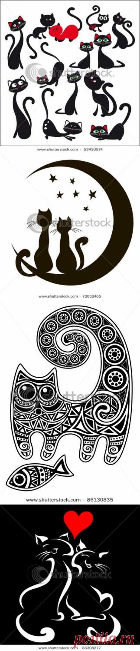 Трафареты кошек