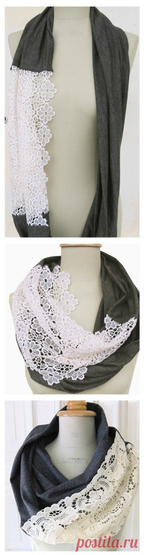 DIY scarf. Pretty, pretty. | szycie