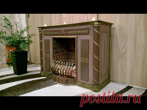 Камин из картонных коробок. КЛАССИКА. Фальш камин.