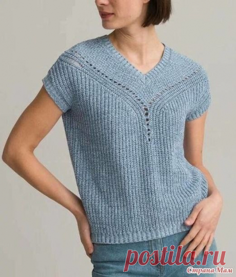 Топ с треугольным вырезом из каталога La Redoute