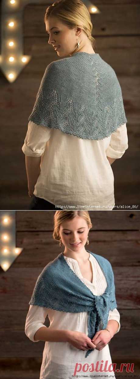 Маленькая шаль Tanis Shawl by Rosemary (Romi) Hill.