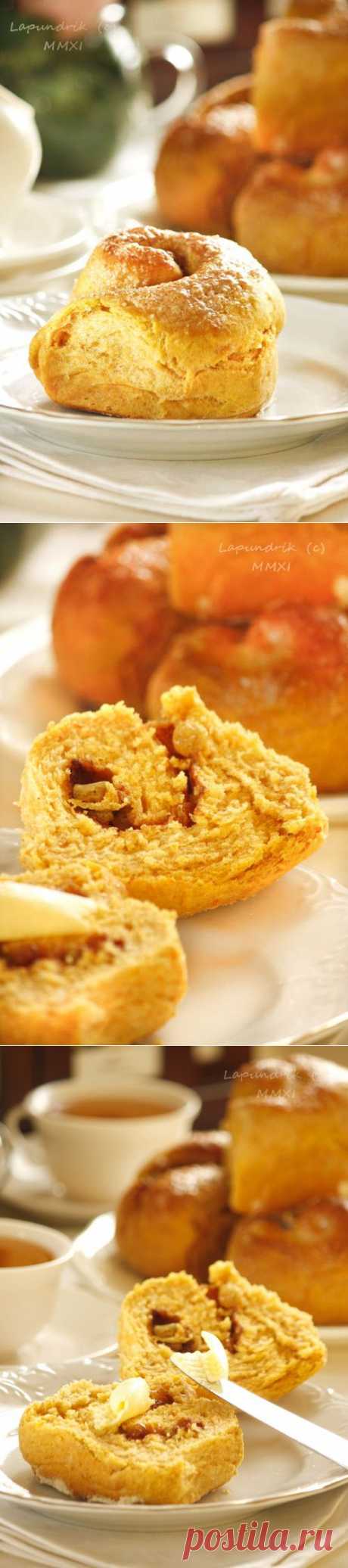 Тыквенные булочки с корицей и изюмом. - Lapundrik