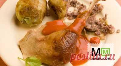 Гусь в белом вине - кулинарный рецепт. Миллион Меню