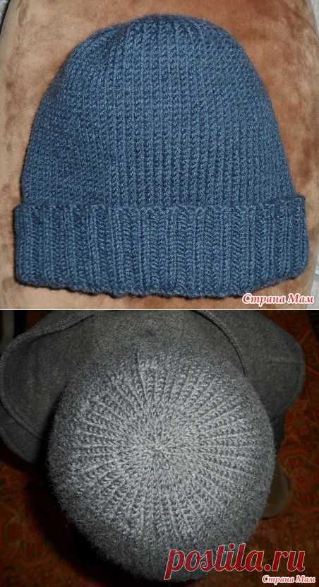 Шапка мужская теплая двойная - Вязание - Страна Мам