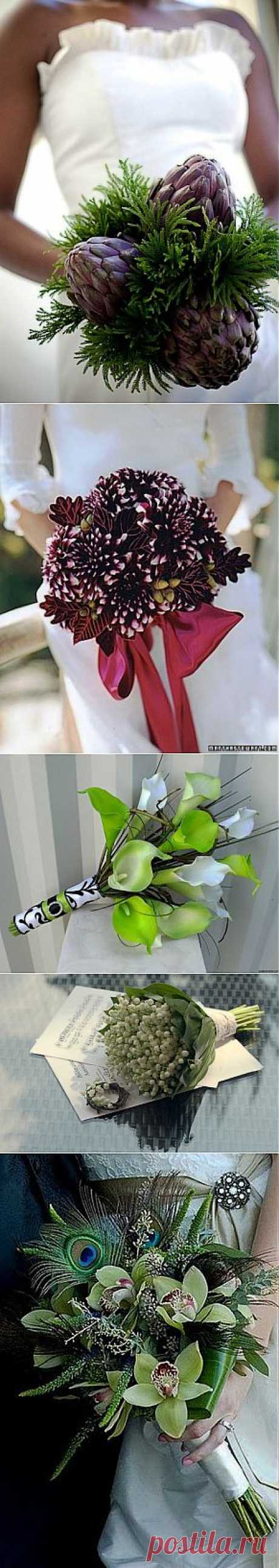 Небанальные свадебные букеты (подборка) / Свадебная мода /