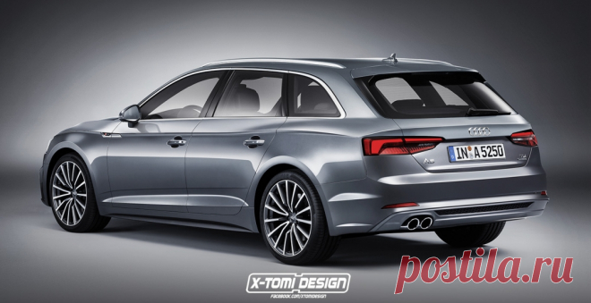 Опубликован рендер универсала Audi A5 Avant - UINCAR