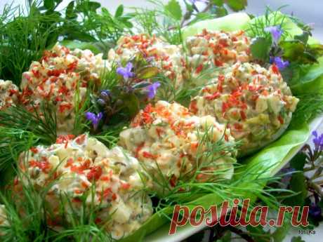Вкусные Pyza: яйца с салатом