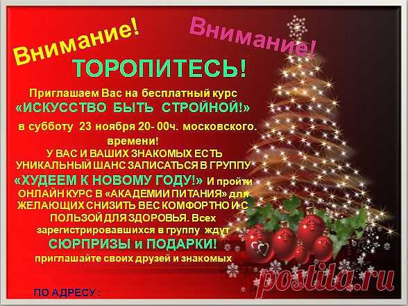 Чтобы себя подготовить к встрече Нового года и выглядеть на все 100%, надо приложить чуть-чуть усилий и ваша мечта быть стройной исполнится.