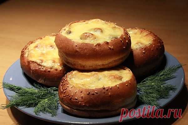 (537) Жюльен в булочке - рецепт с фото - жюльен в булочке - как готовить: ингредиенты, состав, время приготовления - Леди@Mail.Ru