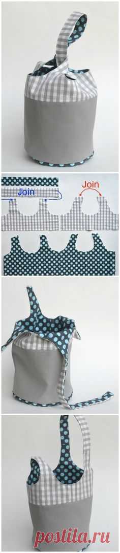 (86) Bucket tote – free pattern
