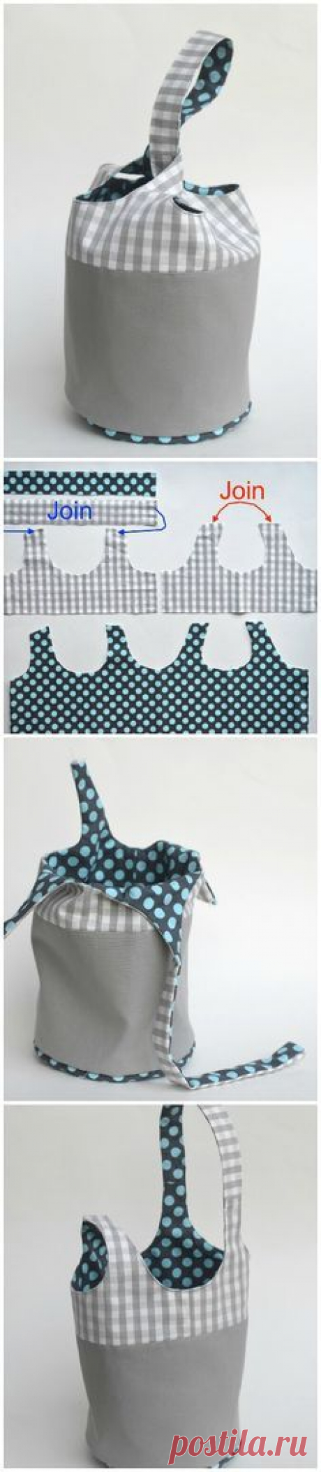 (86) Bucket tote – free pattern