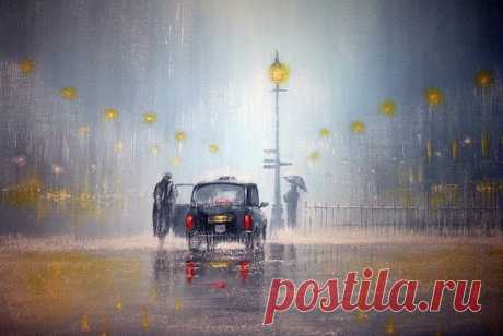 Художник что рисует дождь...Мгновения любви на картинах художника Jeff Rowland