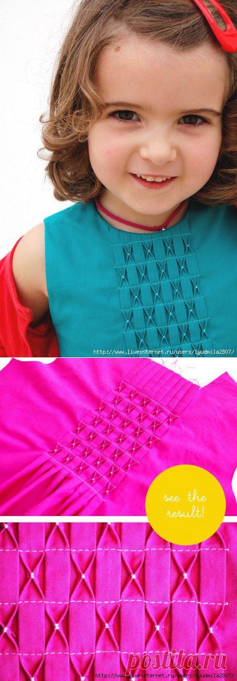 Как сделать буфы на детском платье. МК