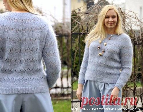 УЗОР СПИЦАМИ 