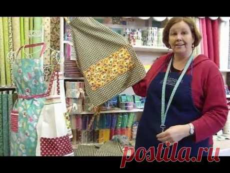 Make an Apron Using Tea Towels - Part 1 of 2 - YouTube