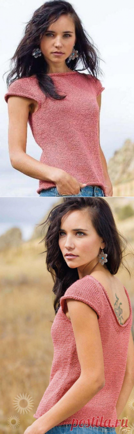 Топ спицами Joule из Knitscene 2011 summer.