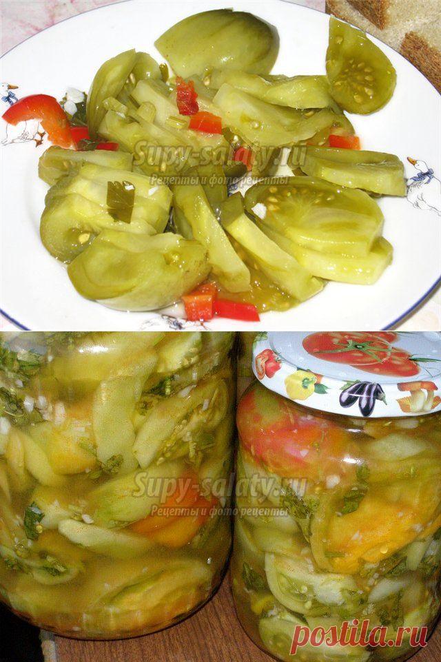 Салат "зеленые помидоры на зиму": популярные рецепты с фото