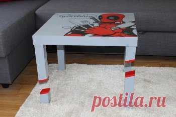 Оригинальный журнальный столик с рисунком своими руками — Своими руками