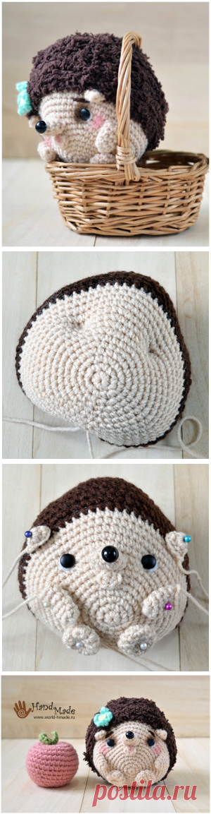 Ежик амигуруми крючком. Мастер-класс.