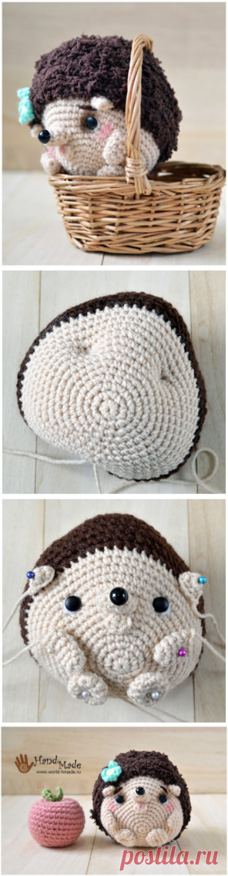 Ежик амигуруми крючком. Мастер-класс.