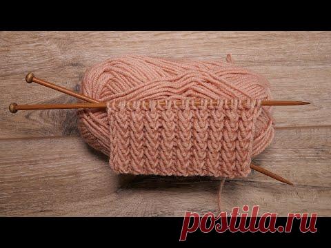 Рельефная резинка спицами