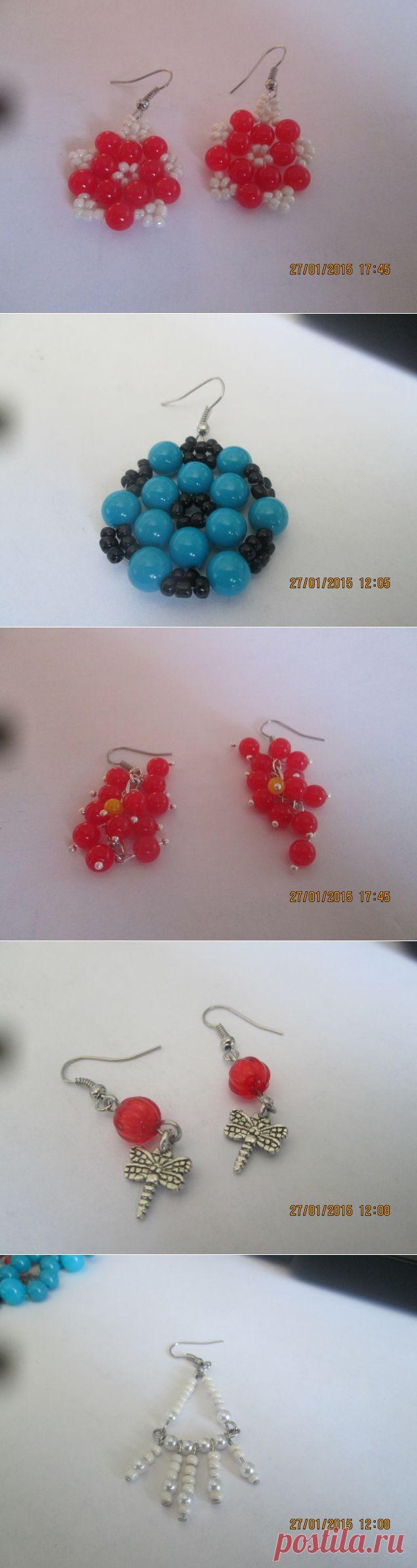 СЕРЬГИ / Бисер / Украшения из бисера: схемы, мастер классы