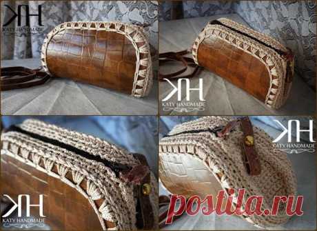 (189) Pochette "Coconut" Original crochet bag by Katy Handmade | Crochet Bags