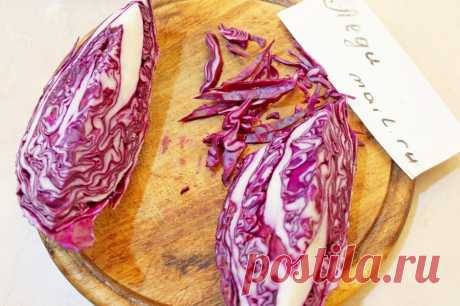 Салат из краснокочанной капусты с крабовыми палочками - пошаговый рецепт с фото - как приготовить, ингредиенты, состав, время приготовления - Леди Mail.Ru