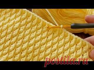 Идеальное детское одеяло для новичков, связанное крючком. Простое в исполнении, но очень уютное