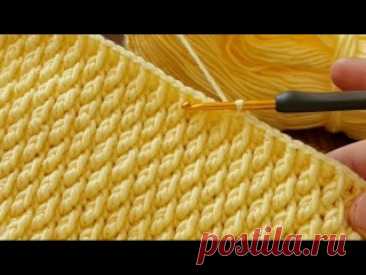 Идеальное детское одеяло для новичков, связанное крючком. Простое в исполнении, но очень уютное