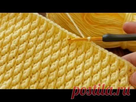 Идеальное детское одеяло для новичков, связанное крючком. Простое в исполнении, но очень уютное