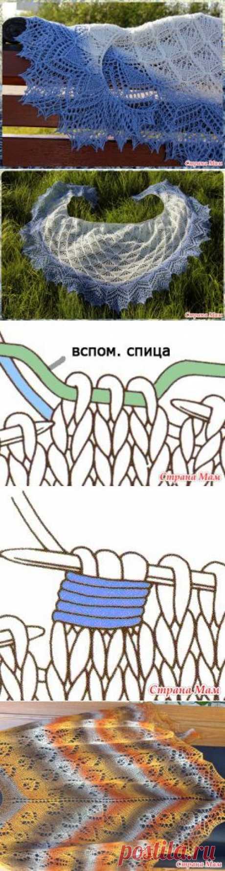 Совместник, шаль &quot;Бегущая по волнам&quot; Корректировка описания от 08.08.15 - Хенд-Мейд | HANDMADE - Страна Мам
