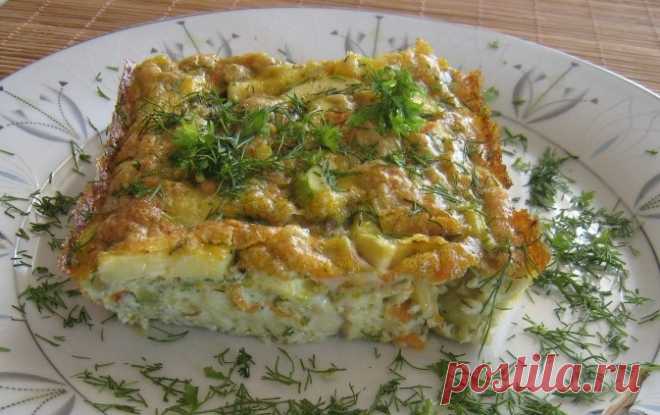 Кабачковый омлет в духовке — легкое начало дня!