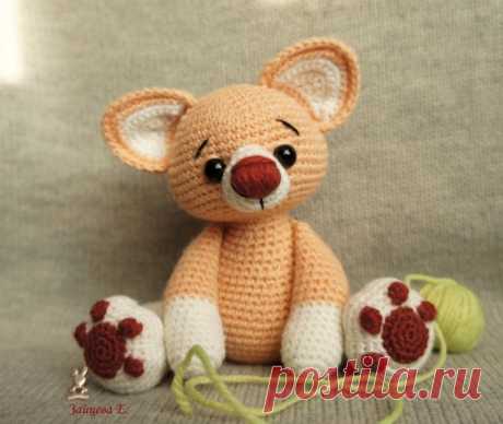 Рыжий кот амигуруми крючком