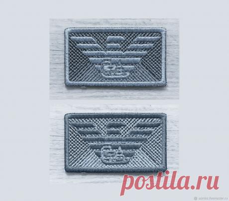 вышивка нашивка шеврон аппликация Gorgio Armani патч – купить в интернет-магазине на Ярмарке Мастеров с доставкой - 869XPRU | Москва