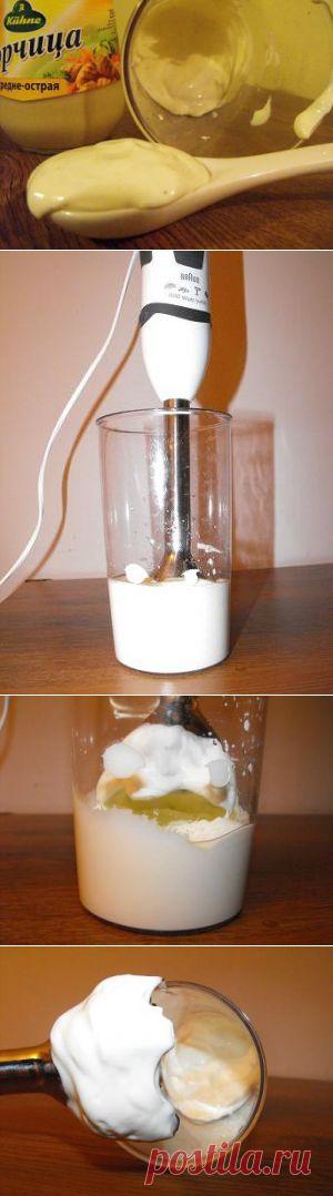 Домашний майонез без яиц за 1 мин : Соусы