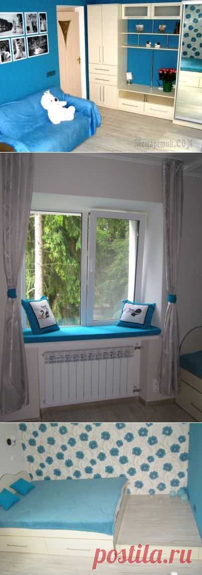 Бирюзовая спальня молодоженов