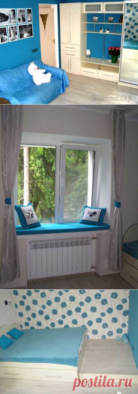 Бирюзовая спальня молодоженов