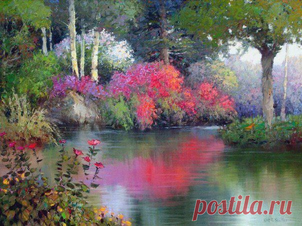 Теплый импрессионизм в картинах Кента Уоллиса / Удивительное искусство