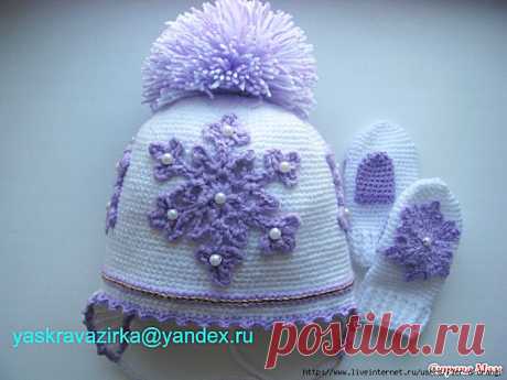 шапочка для девочки спицами - 212 тыс. картинок. Поиск Mail.Ru